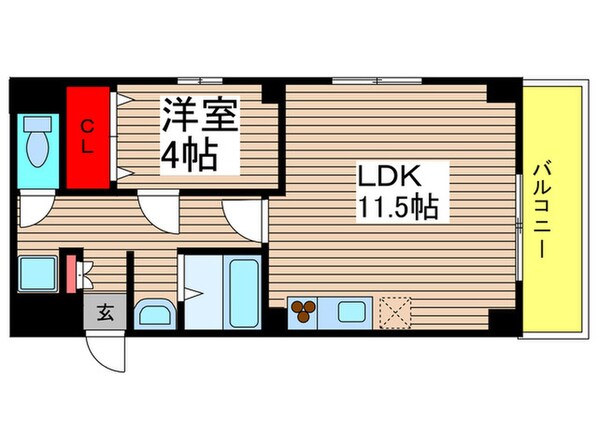 ＭＳパラッゾの物件間取画像